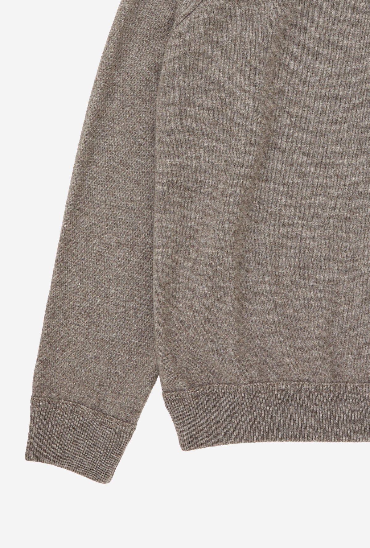 Raglan Sleeve Polo Wool-Cashmere Biscuit