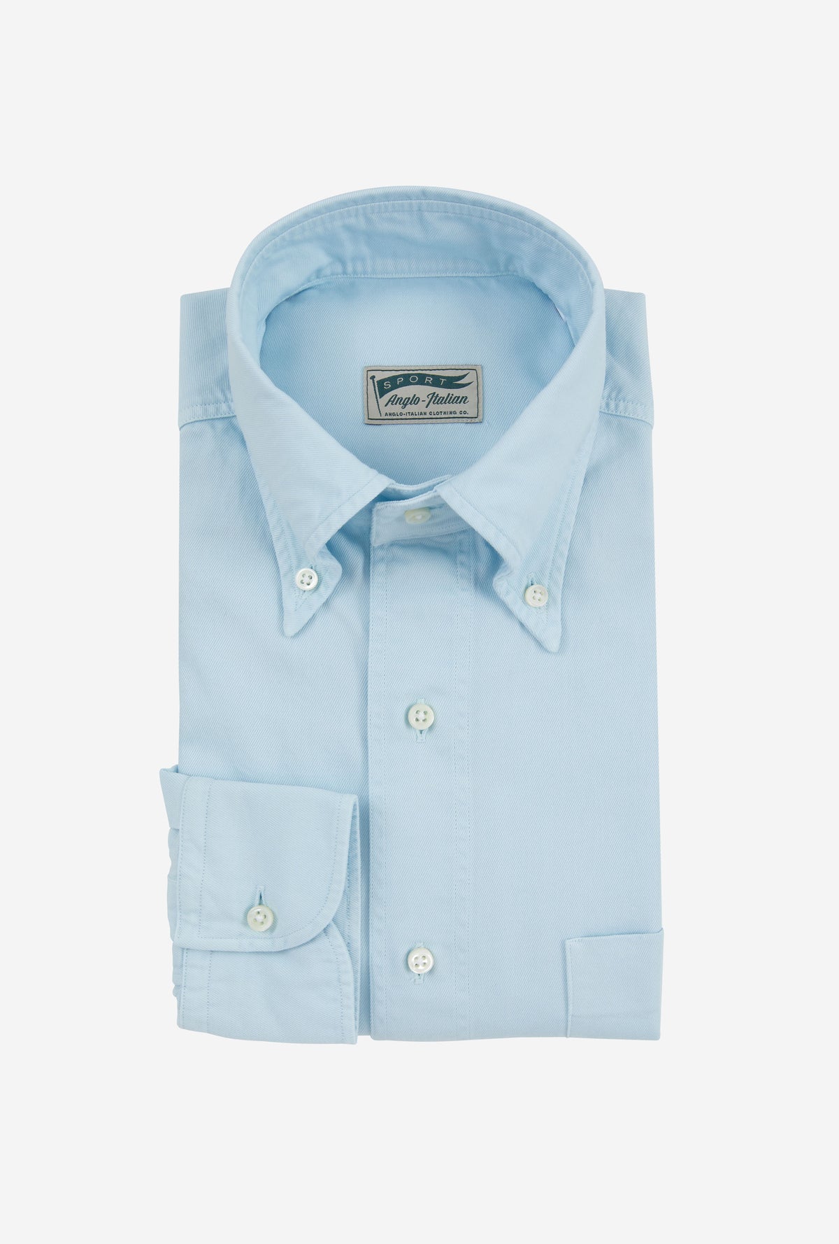 Grande Sport Shirt Garment Dye Sky Blue