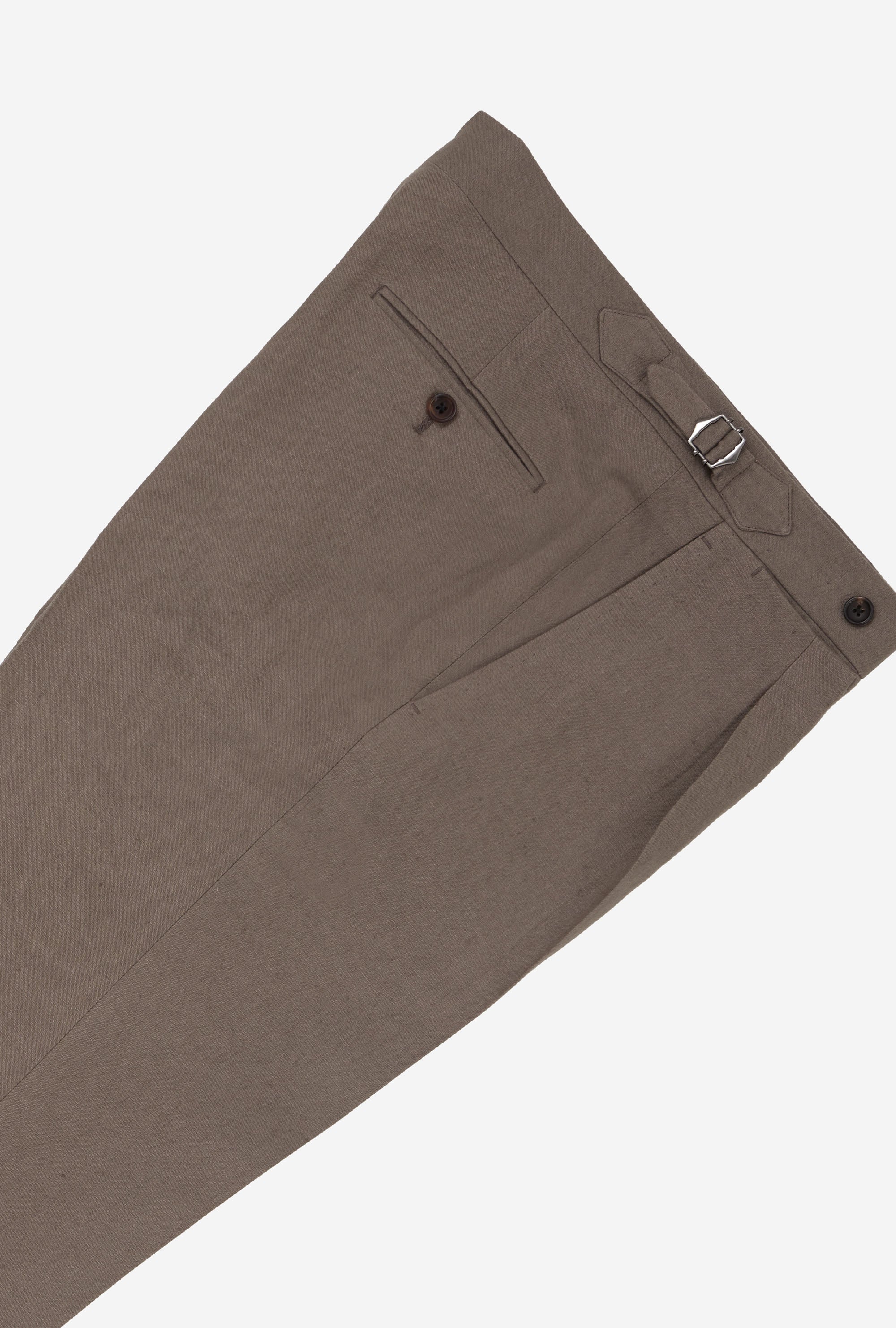 Tailored Trouser Washed Linen Taupe