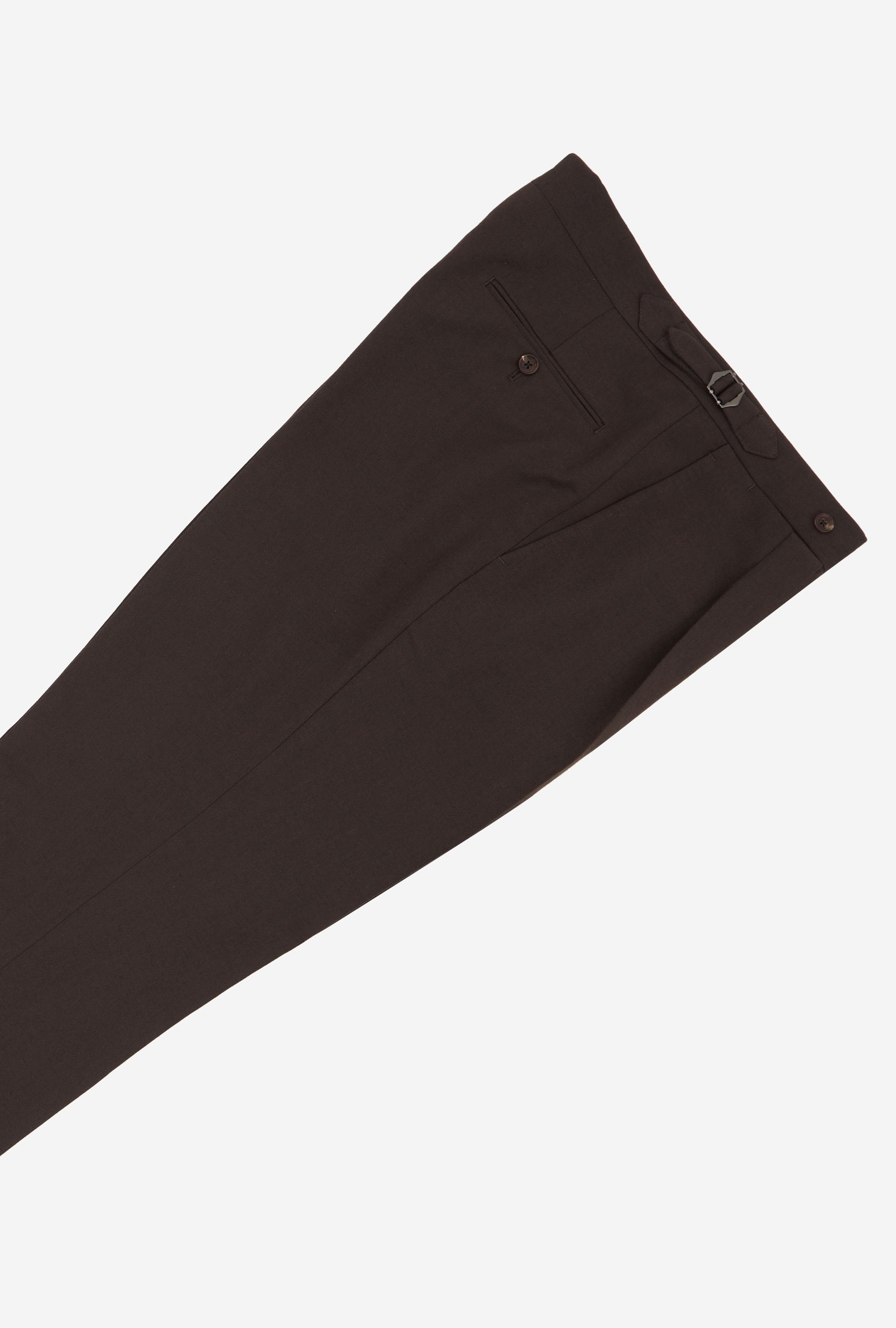 Suit Double Breasted Wool Cotton Brown