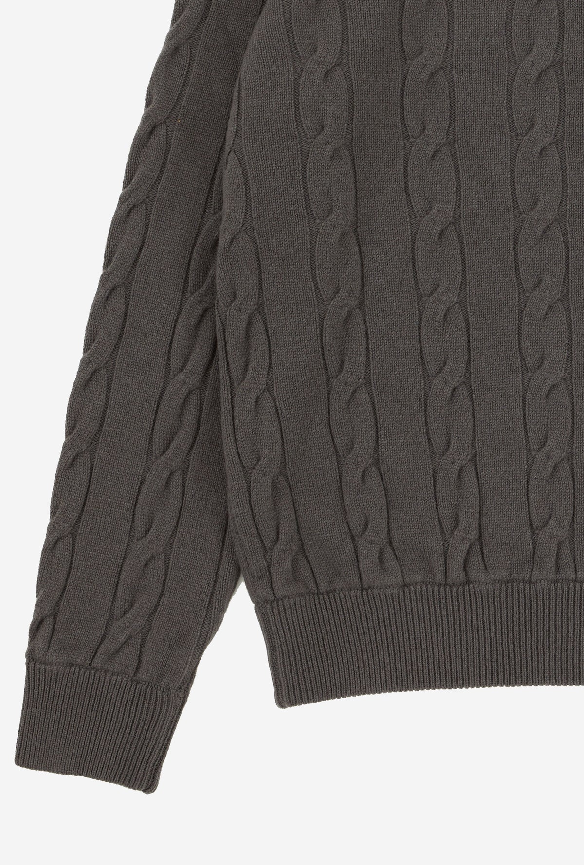 Cableknit Wool-Cashmere Putty