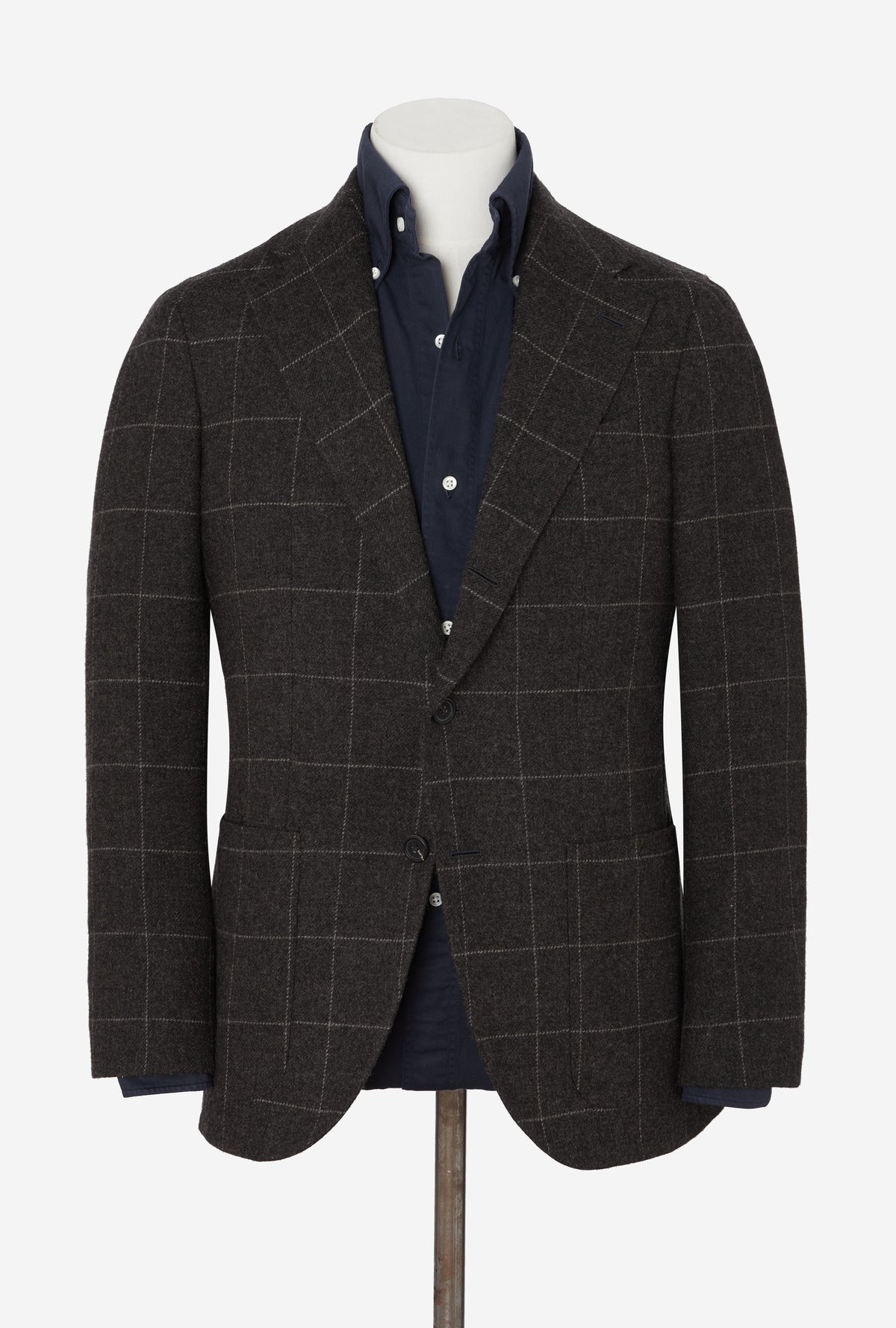 Sport Jacket Camel Dark Taupe Grey Windowpane