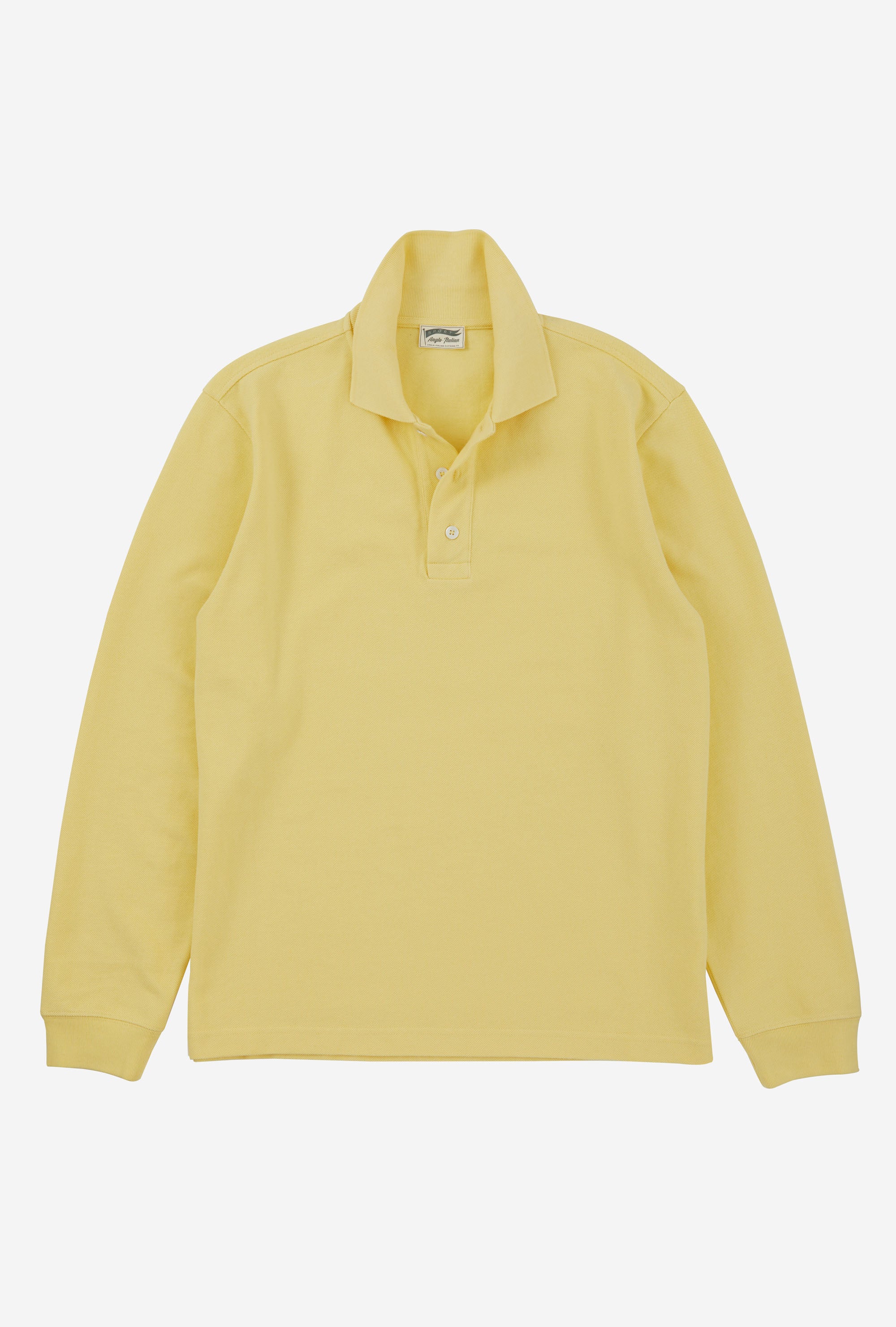 Polo Shirt Long Sleeve Lemon