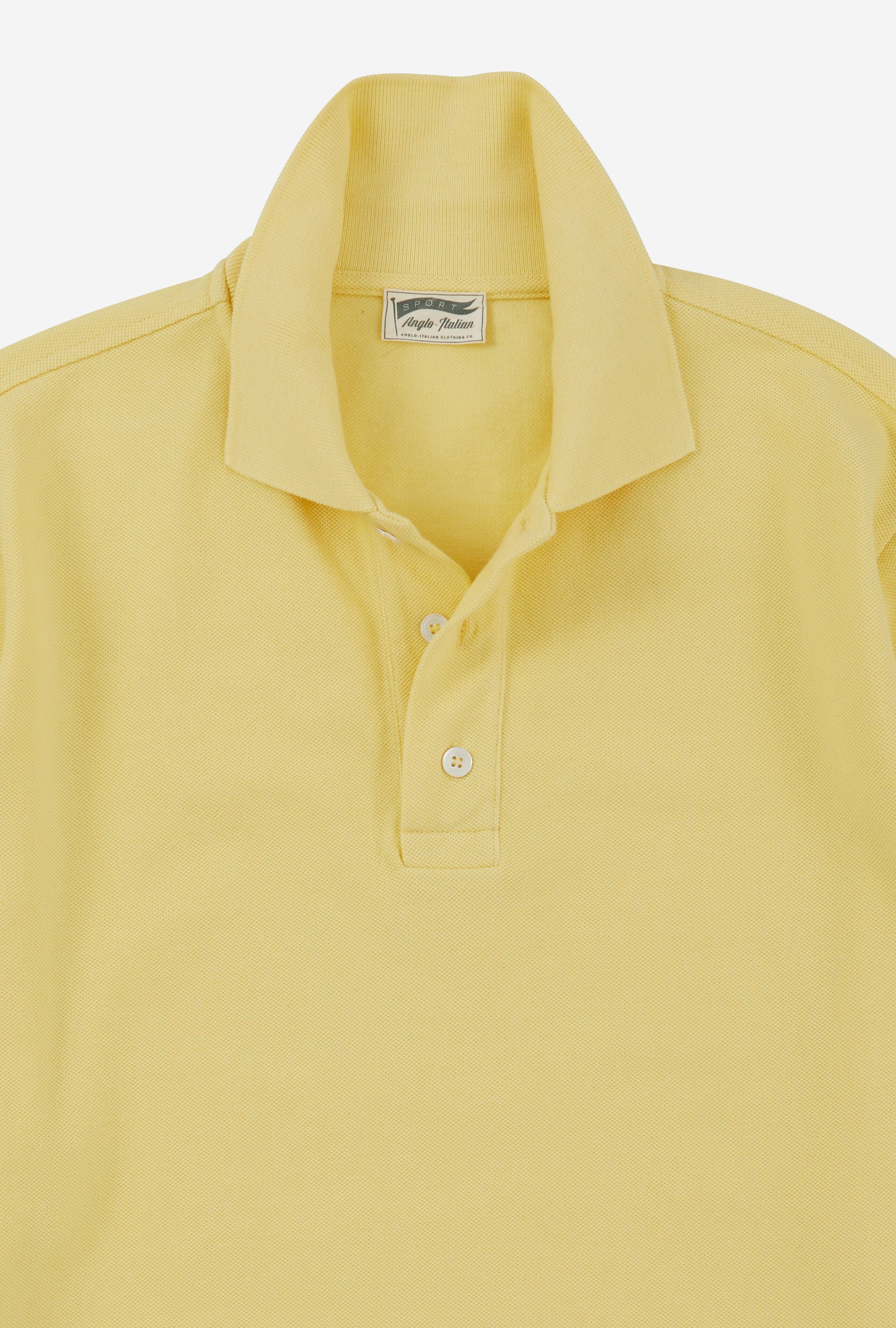 Polo Shirt Long Sleeve Lemon