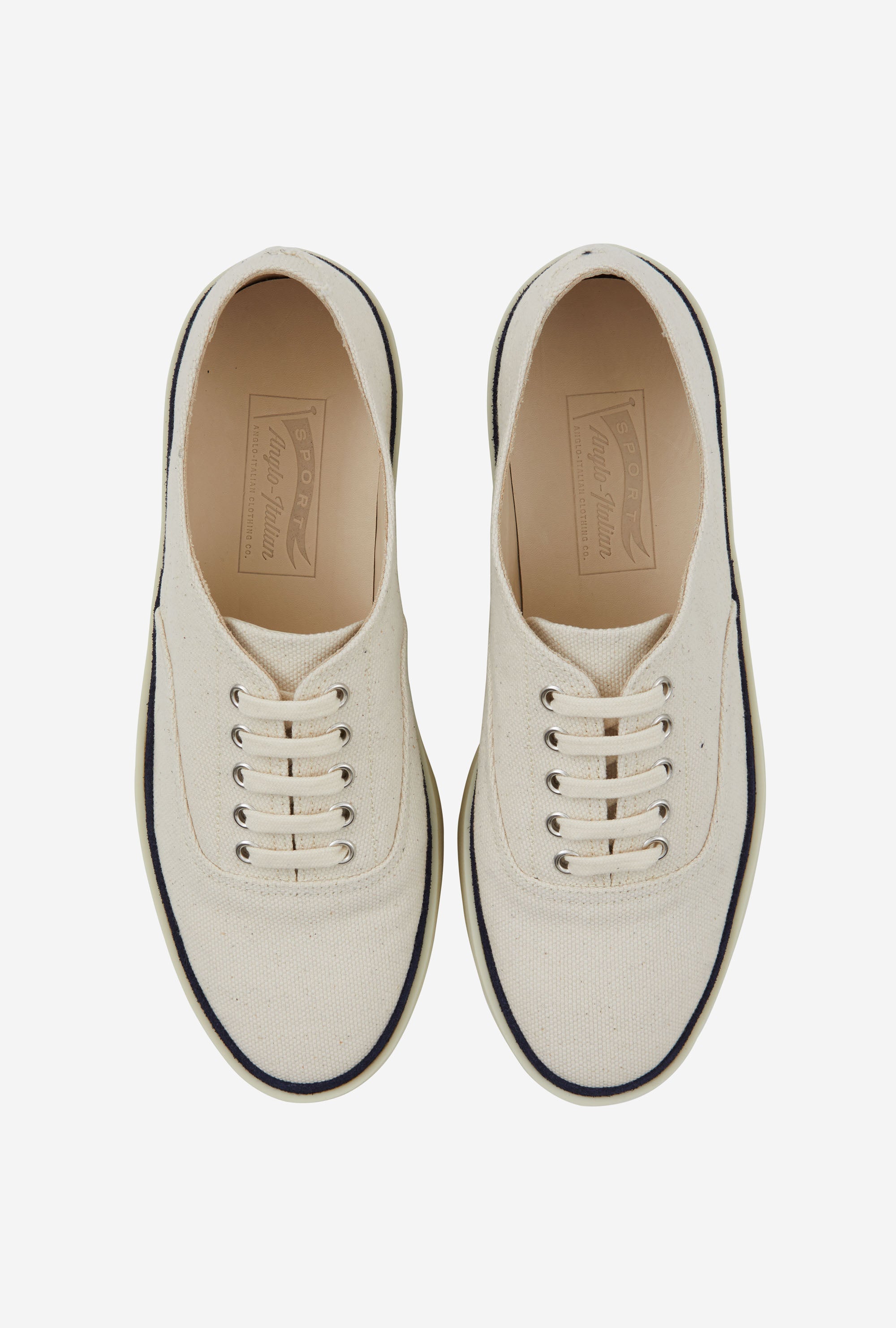 Deck Shoe Canvas Ecru