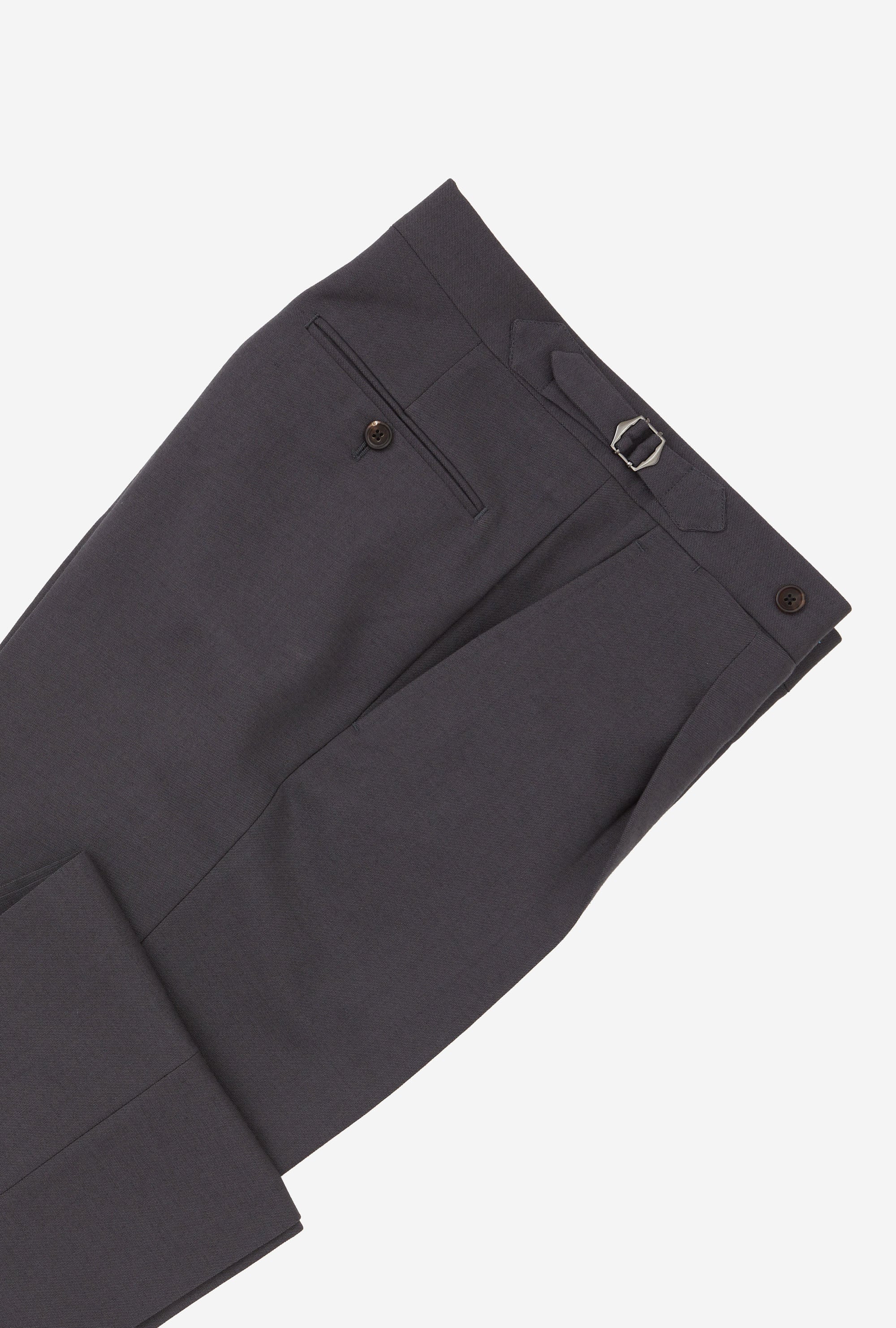 Suit Single Breasted Wool Cotton Grey