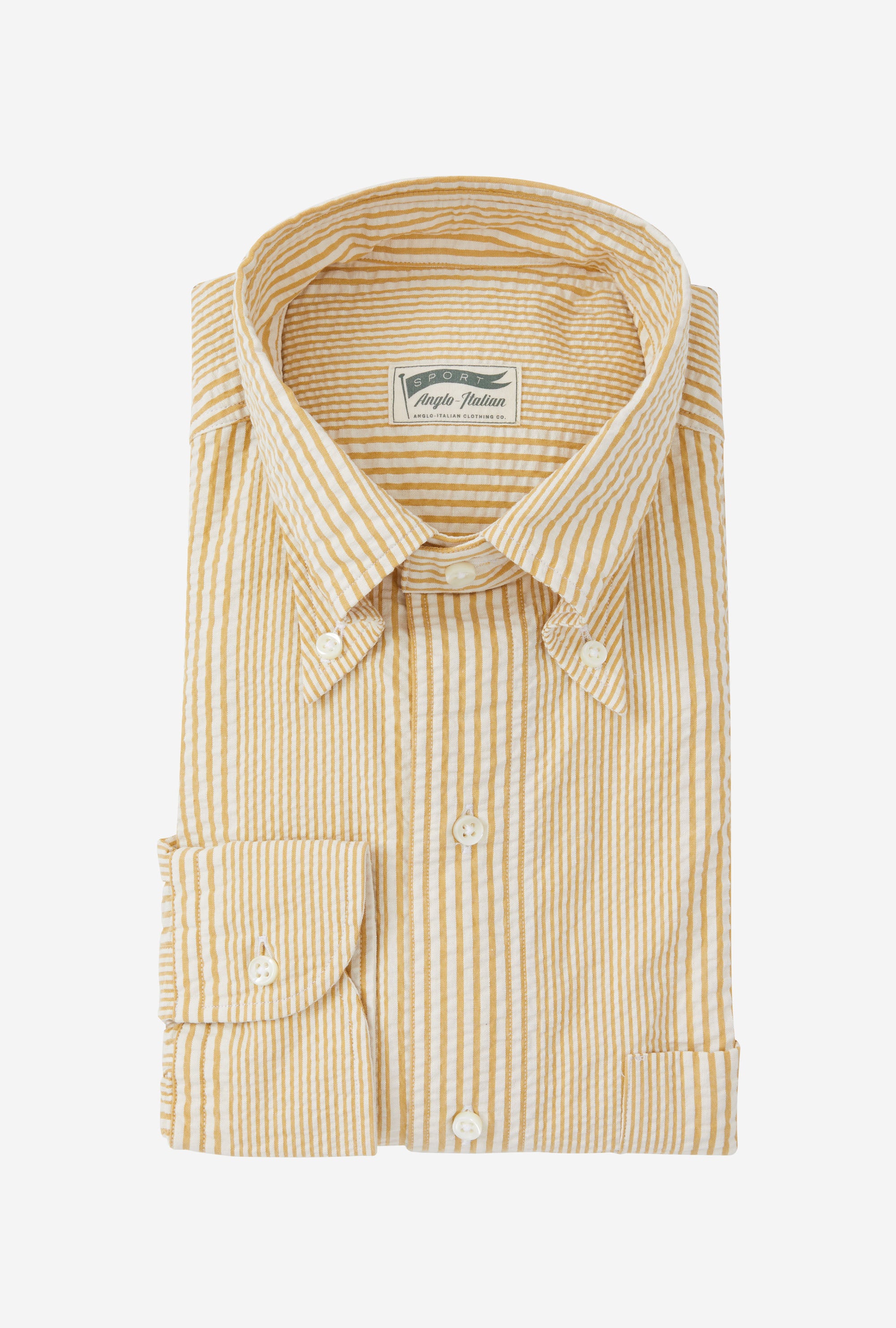 Grande Shirt Seersucker Sunflower Stripe