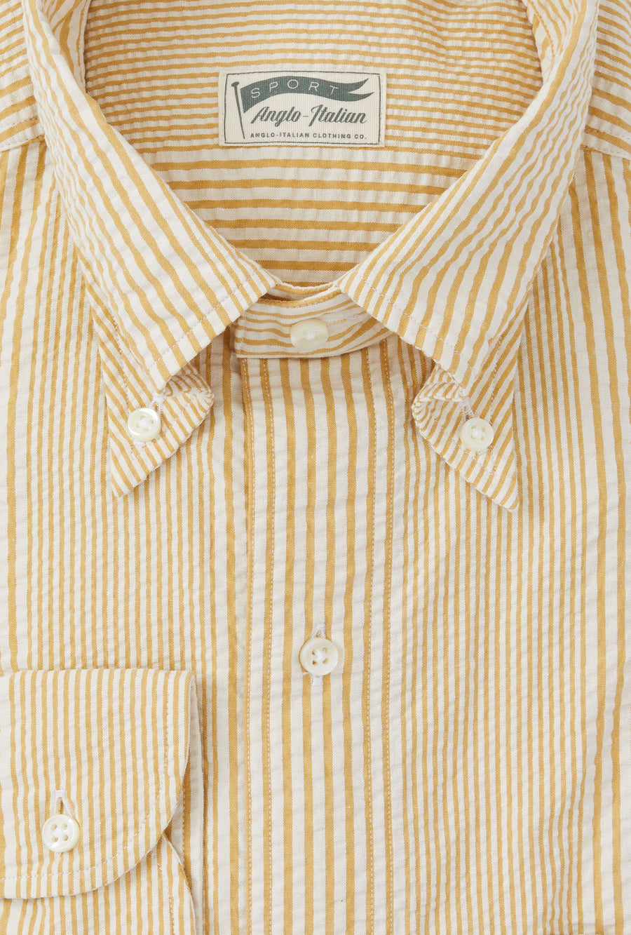 Grande Shirt Seersucker Sunflower Stripe